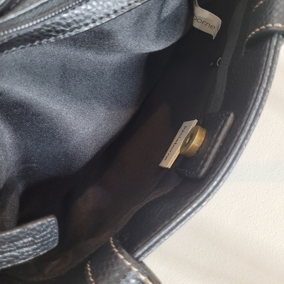 Liz Claiborne Vintage Y2K Faux Leather Mini Satchel Handbag - Picture 9 of 11